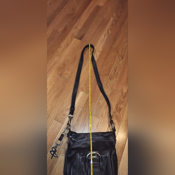 B MAKOWSKY BROWN PEBBLED WESTBORNE CROSSBODY LEATHER HANDBAG SHOULDER PURSE NICE - Picture 7 of 9